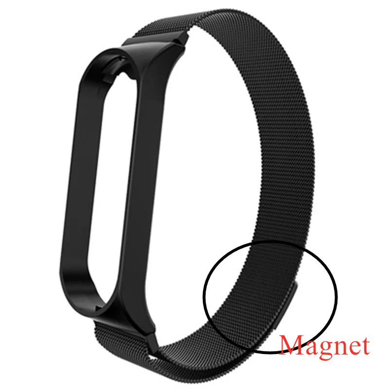 Metallband für Xiaomi Mi Band 4 3 Armband Handgelenk Edelstahl Miband 4 3 Armband Armband für Xiaomi Miband 4 Armbänder