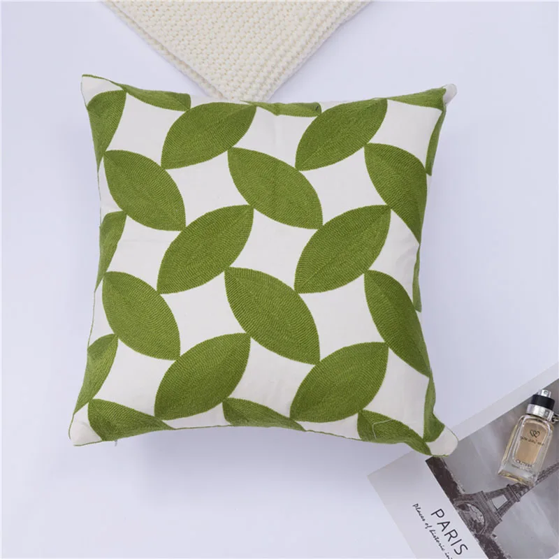 Simple And Elegant Linen Solid Color Plaid Pillowcase Home Living Room Sofa Lunch Break Cotton And Linen Pillow Cushion Cover