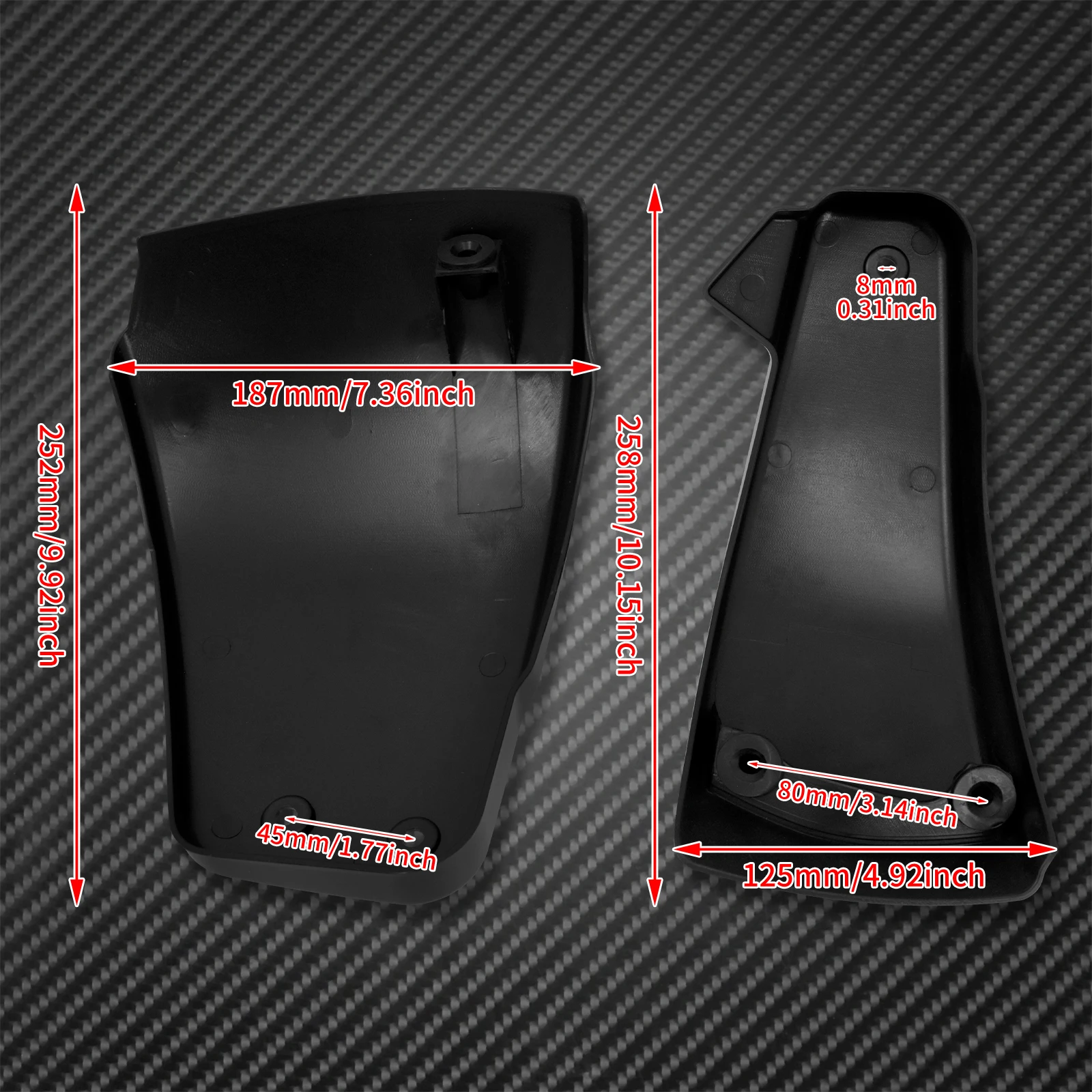 2xMotorcycle Battery Side Cover Faring Covers For Harley Softail Breakout Fat Boy FXDR Fat Street BOB Slim FLSL 2018 2019 2020 - Image 4