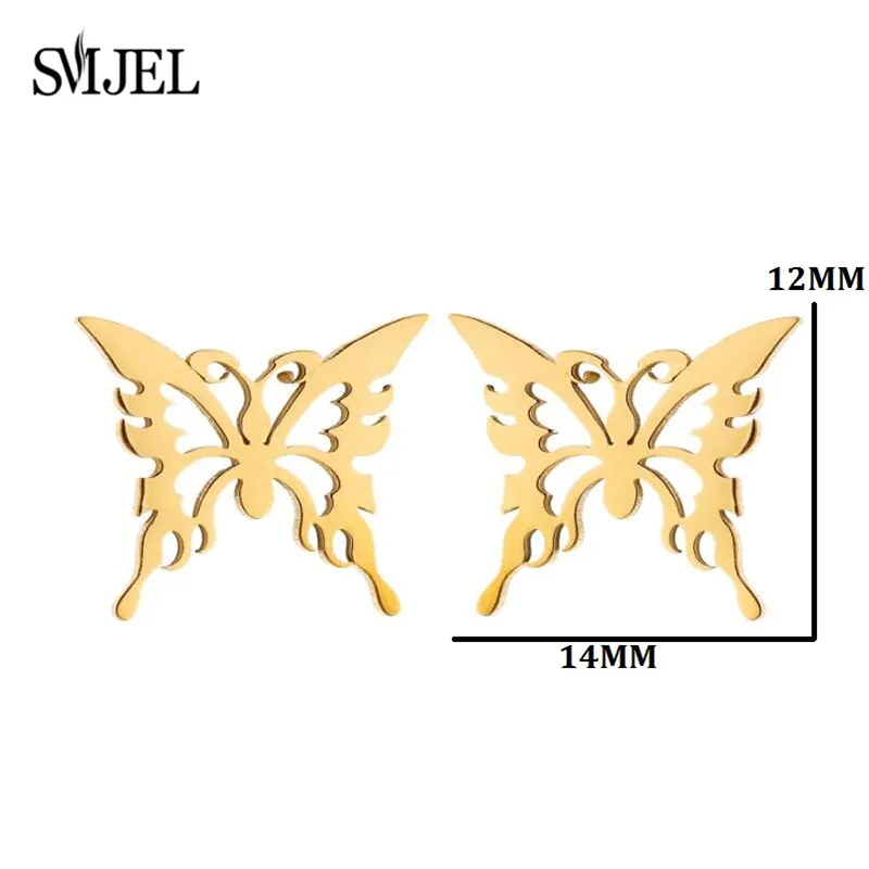 2026 Schwarze Kleine Ohrringe für Damen, Verschiedene Stile, Edelstahl, Schlangen-, Elefanten-, Herz-, Geometrische Ohrringe, Bienen-Schmuck, Großhandel – Detail 22