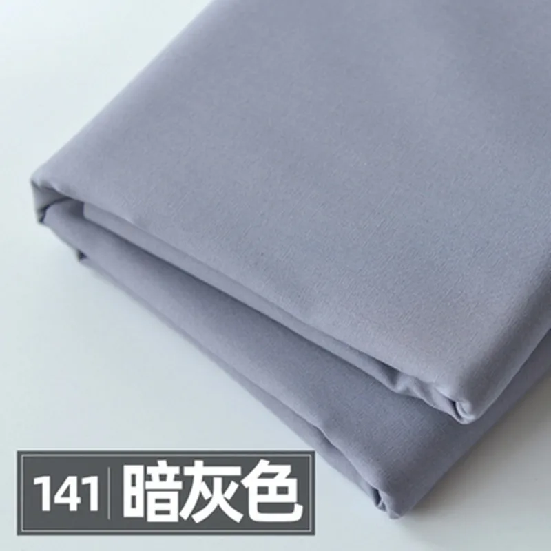 Half Meter Solid Color 100% Cotton Poplin Fabric For Handmade DIY Children Baby Garment Dress Skirt T1349