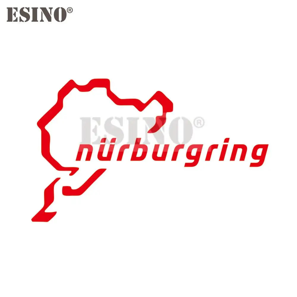 Auto Styling Kreative Lustige Mode Aufkleber Nürburgring Motor Sport Racing Road PVC 3D Carving Aufkleber Ganzen Körper Film Vinyl