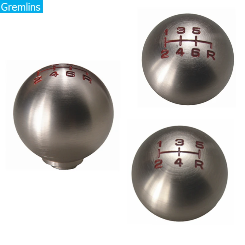 Aluminum 5/6 Speed M10X1.5 Ball Shape Gear Shift Knob for Honad Civic Fit FD2 FN2 EP3 DC2 DC5 S2000 F20C Car Accessories