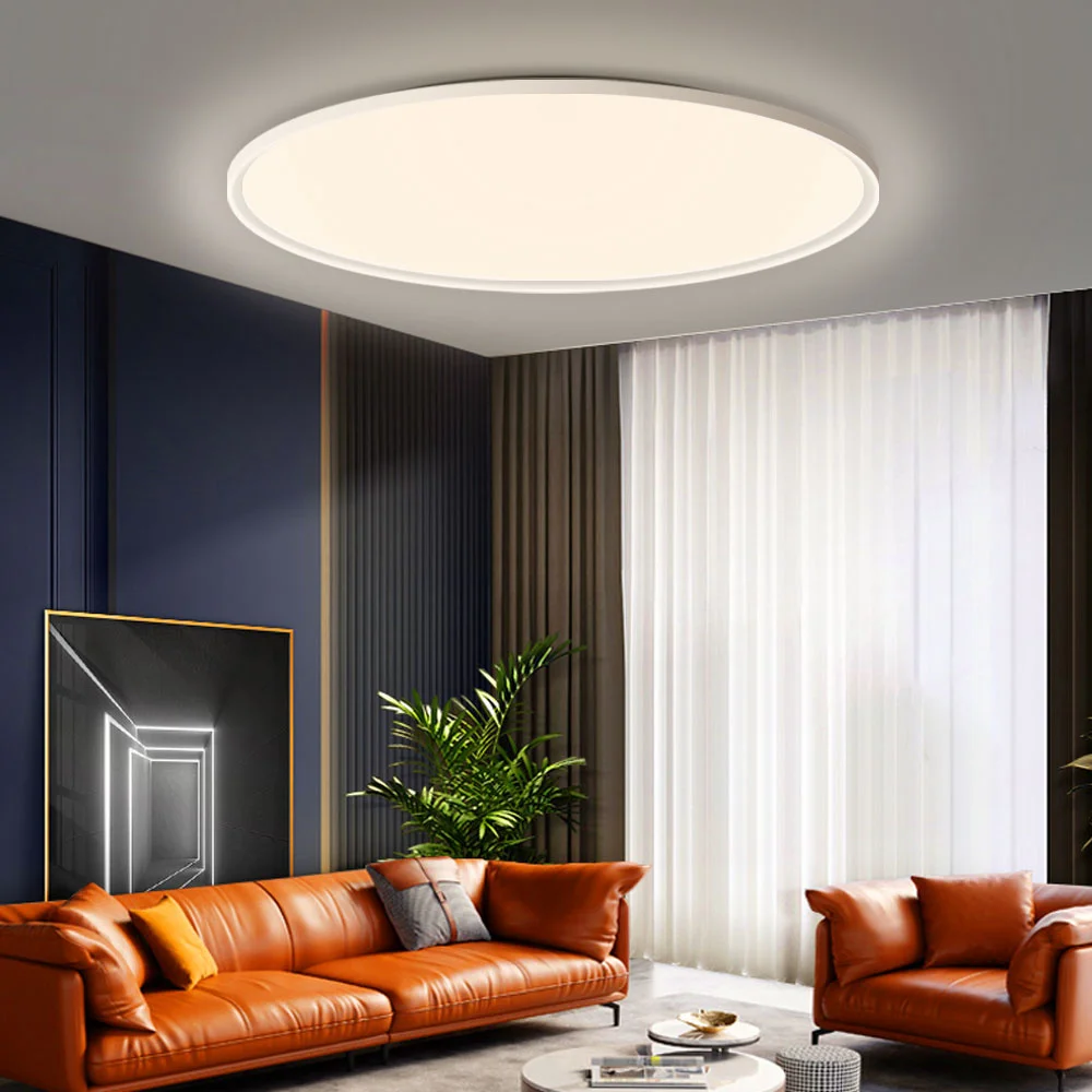 Paurller Smart LED Ceiling Light Moon Shadow Air520 Round Fixture Ultrathin Modern Lamp Dimmable For Living Room Kitchen Bedroom