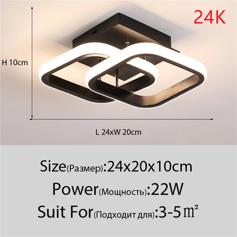 Led Corridor Ceiling Lamp Ac90-260v Surface Mounted Aisle Lights For Hallway Balcony Chandelier Bedroom Hall Indoor Home Fixture