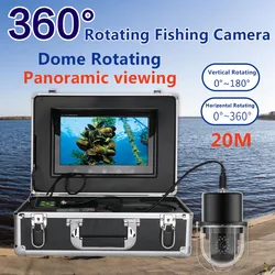 9 Inch 20m/50m/100m Underwater Fishing Video Camera Fish Finder IP68 Waterproof 20 LEDs 360 Degree Rotating viewing Camera