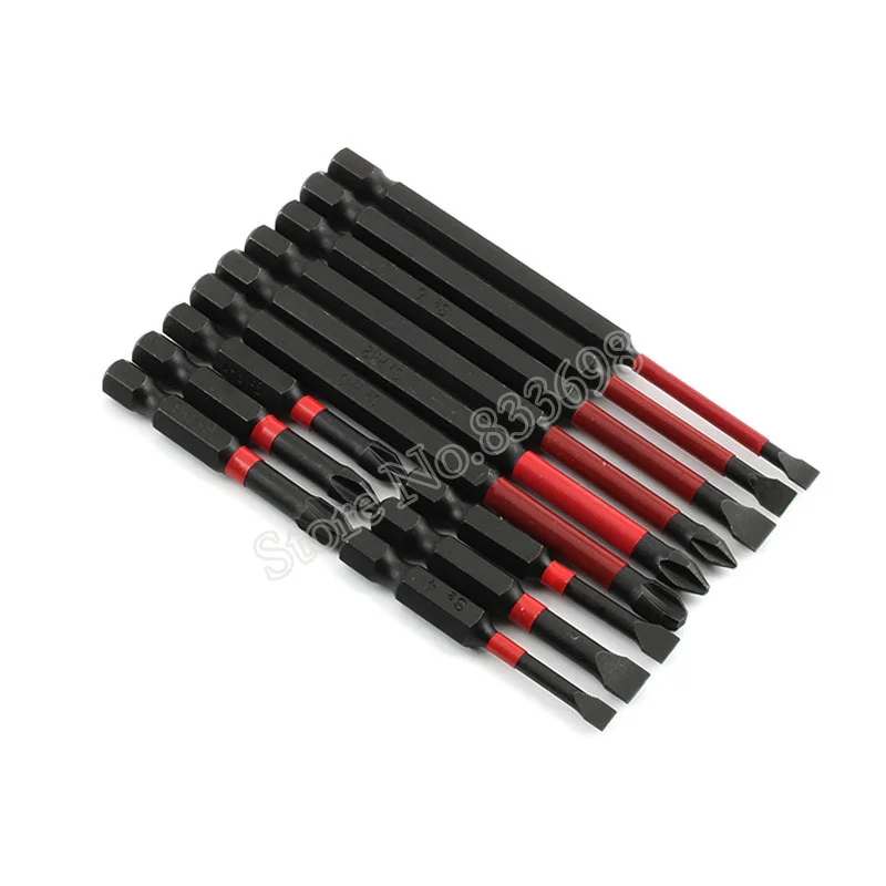 Один шт. Anti Sli PH2 Bit 1/4 дюйма, шестигранный хвостовик, стандартное длинное расстояние, шлицевая головка Phillips, электроинструменты