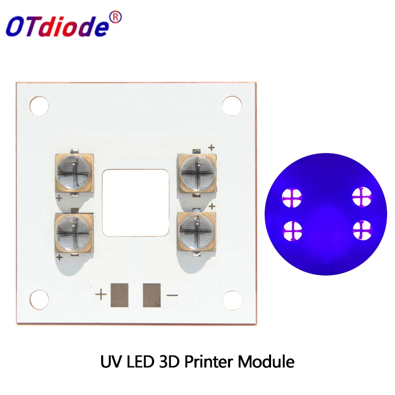 UV LED Lamp Curing Module 40W 3D Printer Purple Light 395nm 405nm 365nm LG6565 Glue Resin  Anycubic Photon Exposure Machine Ink