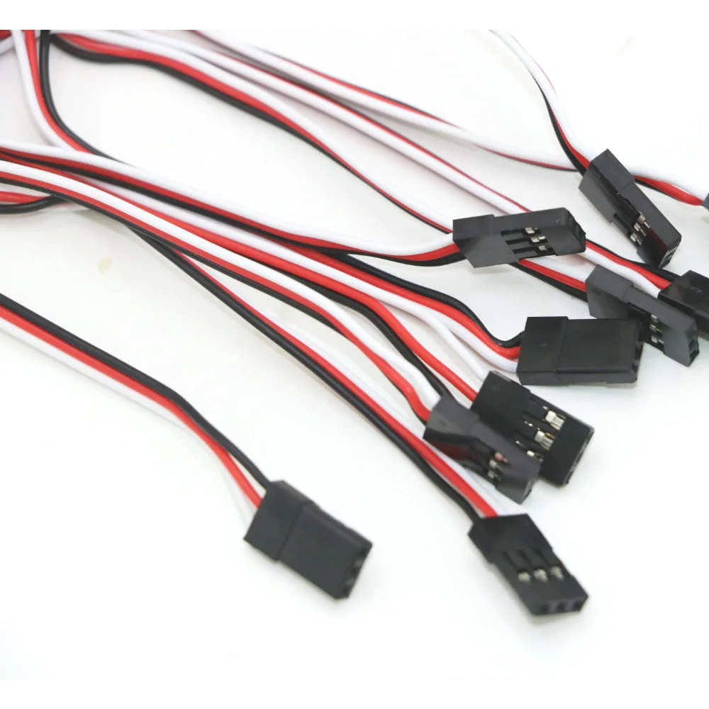 10pcs/lot 10cm 15CM 30CM 50CM 100CM RC Servo Extension Cord Cable Wire 150mm Lead JR Wholesale