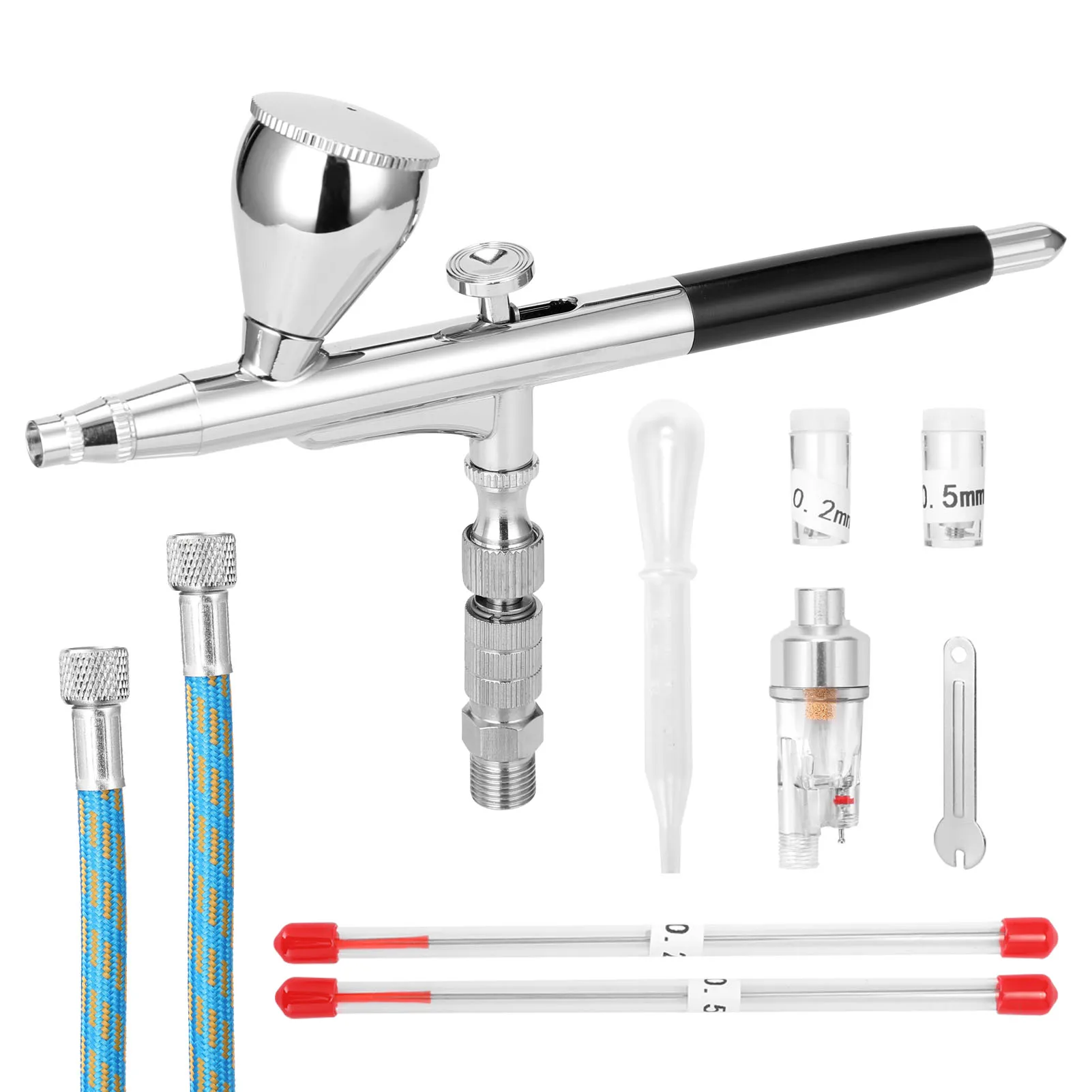 

Nasedal Professional Airbrush kit with nozzle needle fast joint for Model Art Painting Cake Tattoo Nail Art Car Paint Spray Gun