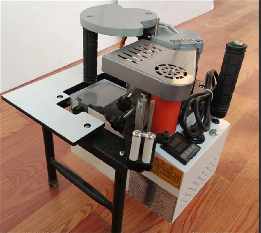 Manual Edge Banding Machine Double Side Gluing Portable Edge Bander Woodworking Edge Banding Machine 220V 1200W
