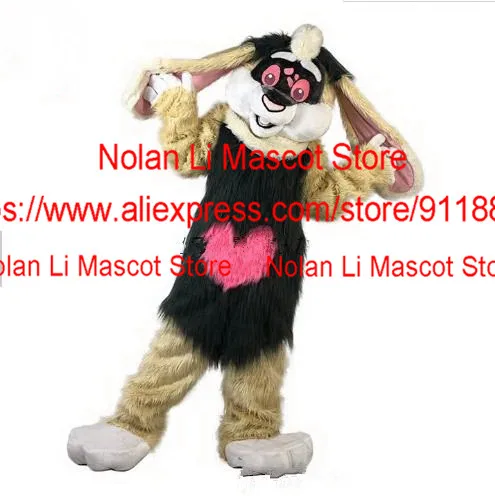 Fun Fur Coat Easter Brown Bunny Mascot Costume Adult Fancy Dress Party Cosplay Cartoon Set Christmas Birthday Gift 1140