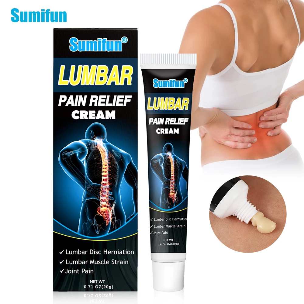 

20g Sumifun Lumbar Pain Relief Cream Herbal Extract Lumbar Muscle Strain Ointment Neck Back Joint Knee Joint Bone Pain Plaster