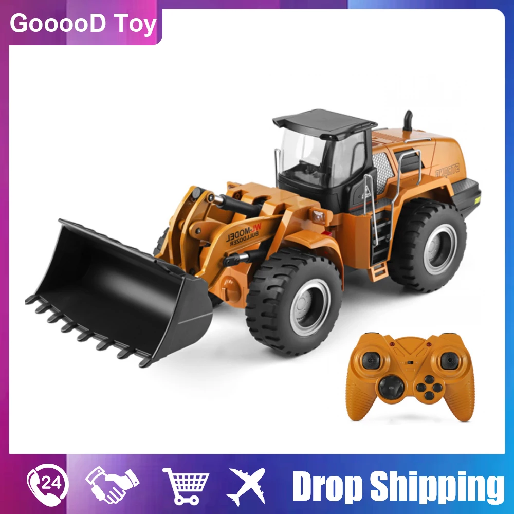 Xk Wltoys 14800 1/14 Rc Truck Bulldozer Metal Caterpillar Rc Car Model 10Ch Engineering Vehicle 2.4G Radio Controlled Electric