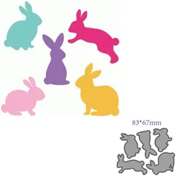 metal cutting dies cut die mold Easter bunny decoration Scrapbook paper craft knife mould blade punch stencils dies