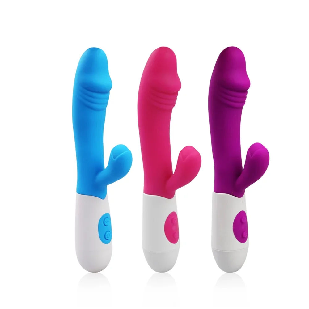 G Spot vibratori Dual Vibration Safe Silicone dildo Vagina clitoride stimolazione Sex Toys Shop per le donne coppie adulte femminili