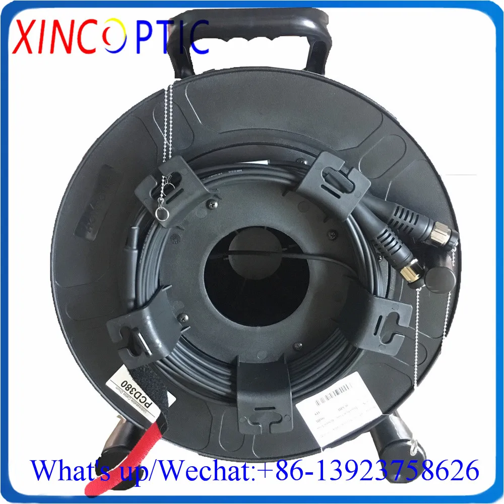 

PCD380 Empty Unbreakable Cable Drum Tactical Fiber Optic Handle Wire Reel-PCD380 With Winder