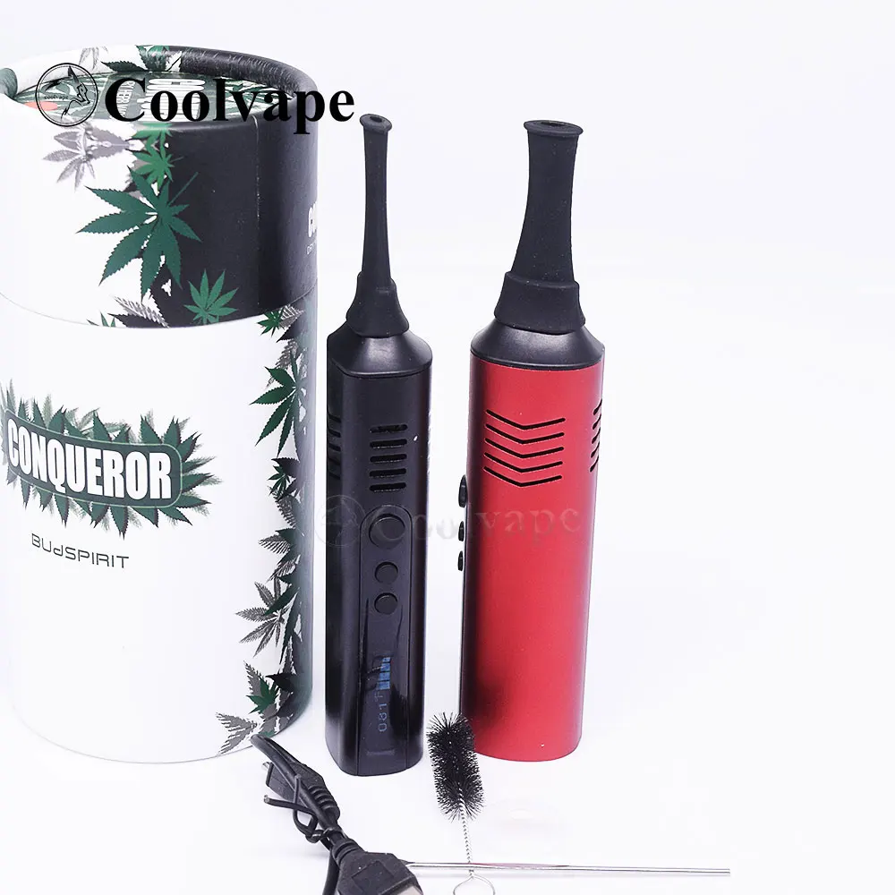 coolvape Dry Herb Vaporizer Mod Conqueror best quality vape 2200mah Battery Electronic Cigarette Kits Screen pen e-cig kit