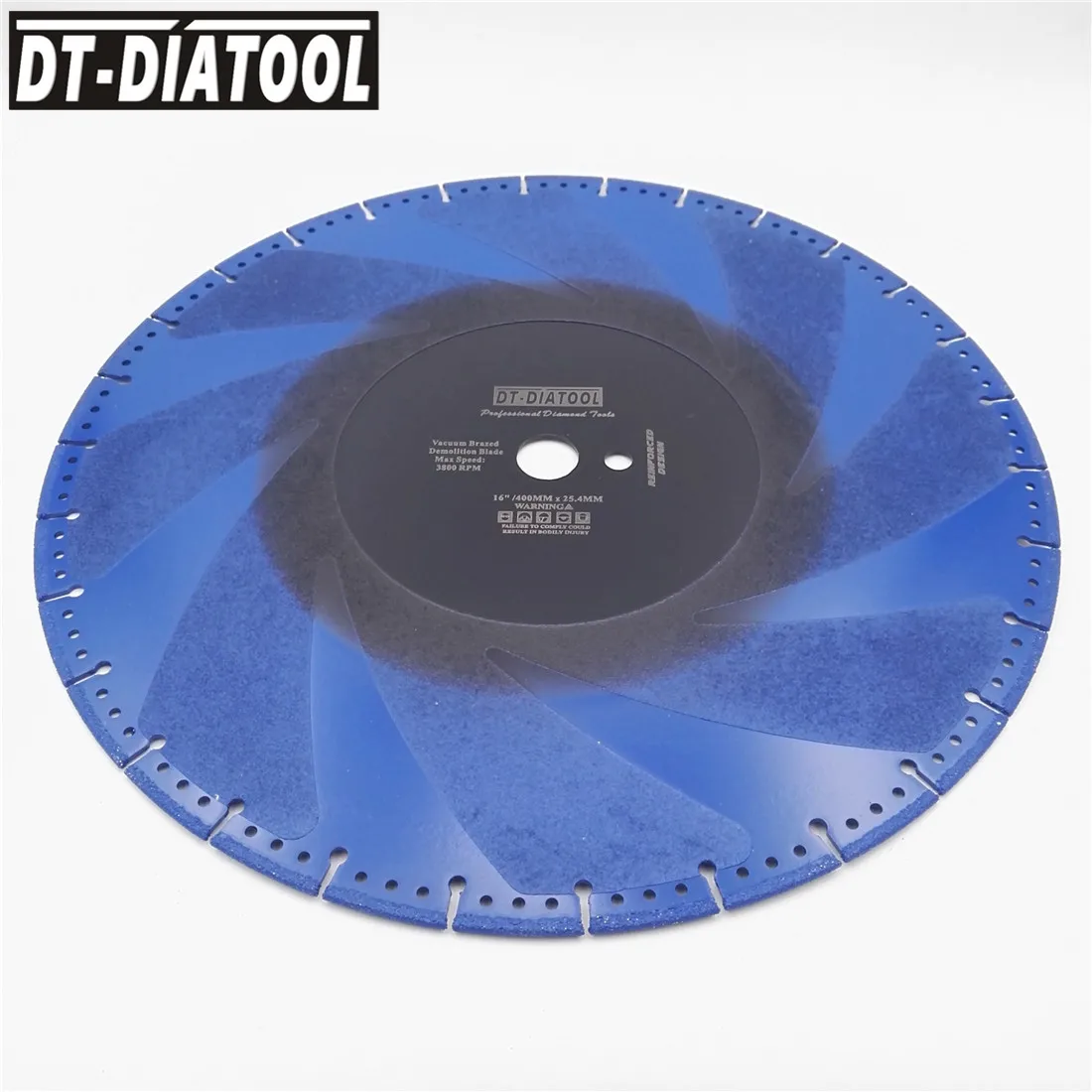 DT-DIATOOL 2 шт. 16 "Вакуумные Паяные алмазные режущие диски 400 мм аварийно-спасательных снос пильного диска Сталь трубы камень из железобетона