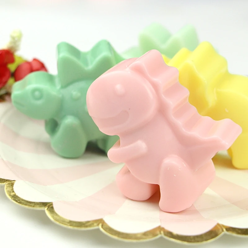 6 Cavity Silicone Chocolate Mold dinosaur mold animal cake biscuit Mold Baking flip sugar candy silicone soap mold