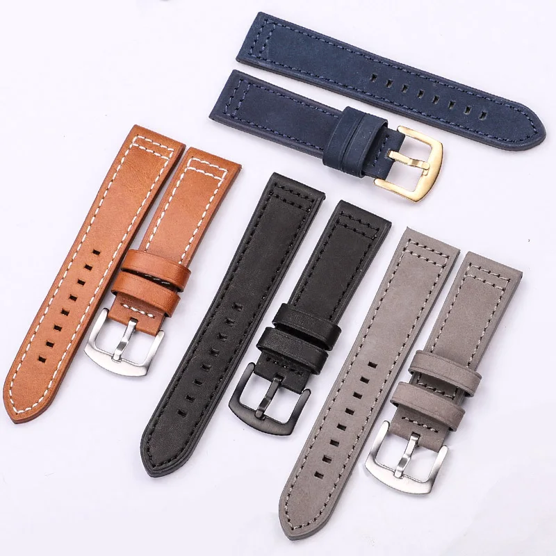 Cowhide Watchband Black Blue Gray Brown Genuine Leather Watch Strap Bnad For Women Men Bracelet For Watches For Samsung Gear S3