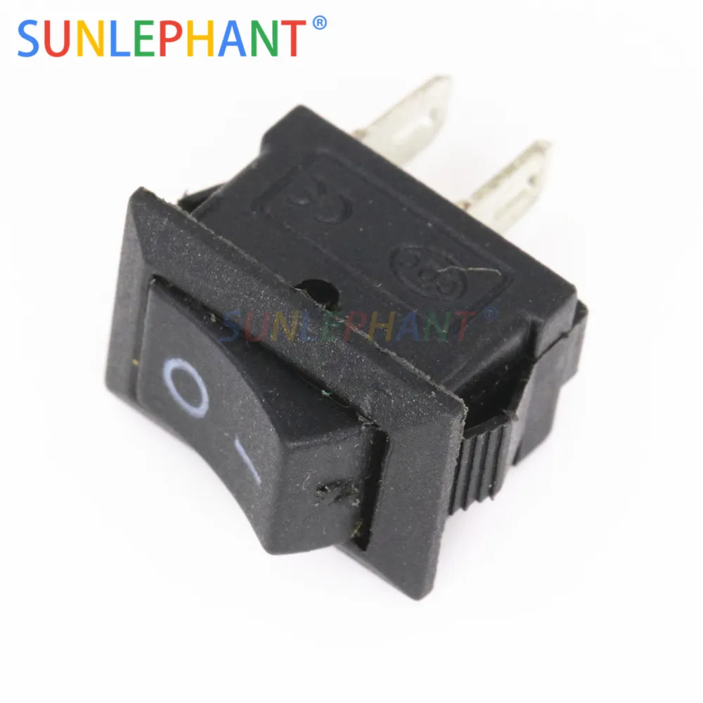 5pcs 15*10mm 2PIN Boat Rocker Switch SPST Snap-in on off Micro switch Position 3A/250V Mini