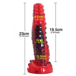 Animal Dildo Bumpy Little Pump Massager Vaginal Sex Toys Tiger Dicks Penis Red Black Dildos Butt Plug Adult Toy Sex Shop