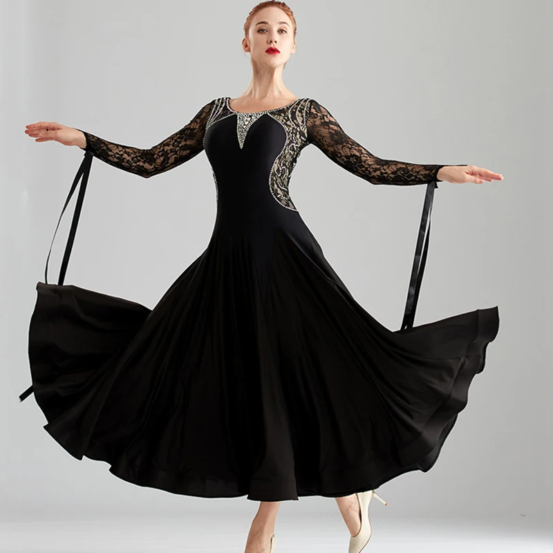 

2023 New Ballroom Dance Dress Competition Women Standard Waltz Dancewear Costumes Big Swing Modern Performance Stage Clothes