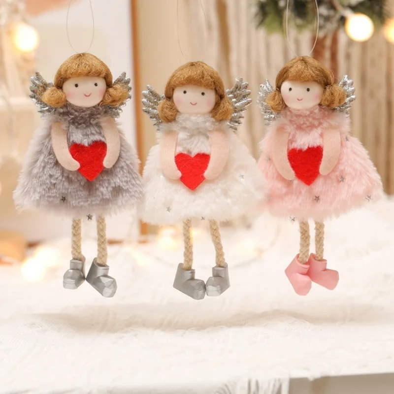 2022Christmas Angel Doll Toy Christmas Decorations For Home Christmas Tree Decorations Xmas Kids New Year Gifts Table Decoration