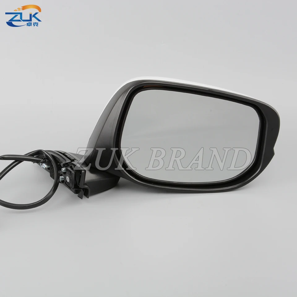 ZUK Exterior Rearview Side Mirror Assy For HONDA JAZZ 2009-2014 FIT GE6 GE8 3-PINS Rear View Door Mirror Without Repeater Lamp