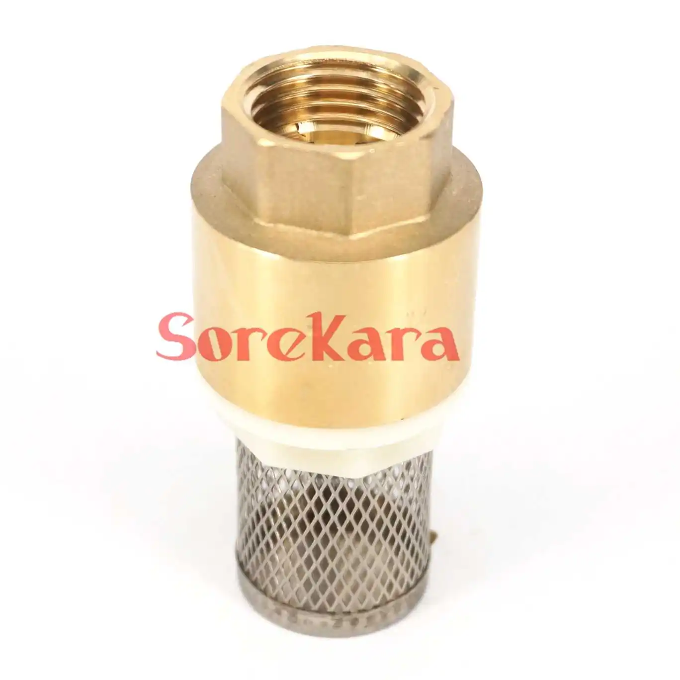 

1/2" 3/4" 1" 1-1/4" 1-1/2" 2" BSP Female Brass Non-return Valve Check Valve With 40 Mesh Strainer Filter Bottom Valve Foot Valve