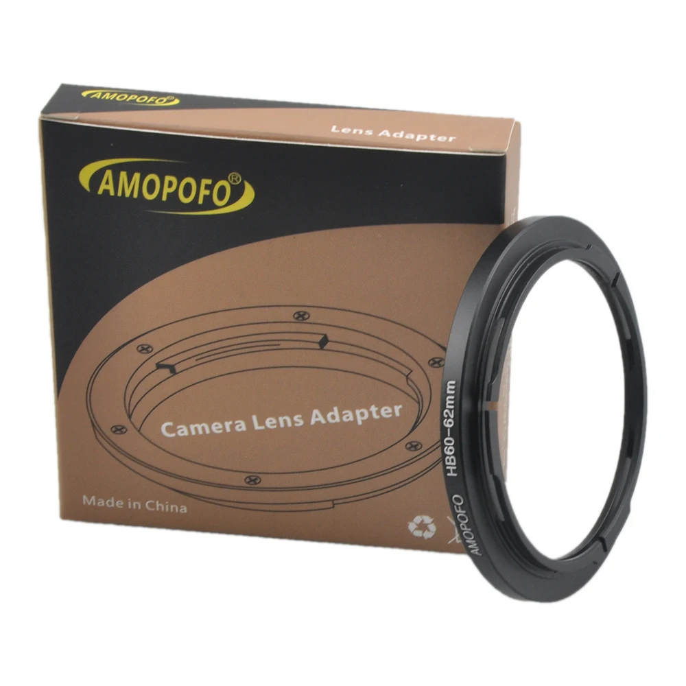 Molde para lentes e filtros de parafusos unissex, anel adaptador de 60 a 62mm