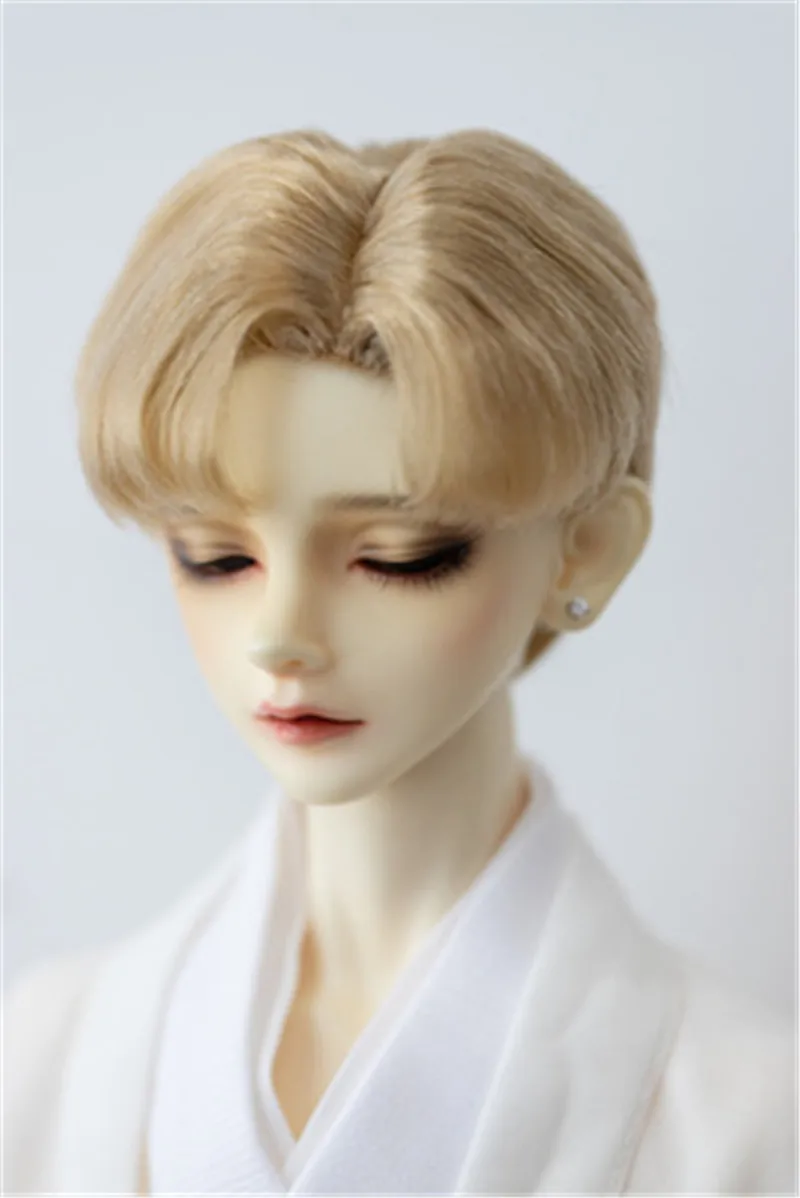 BJD doll wig is suitable for 1/3 Uncle fake hair short hair, milk silk hand hook glue style, hand hook style wig doll accessorie