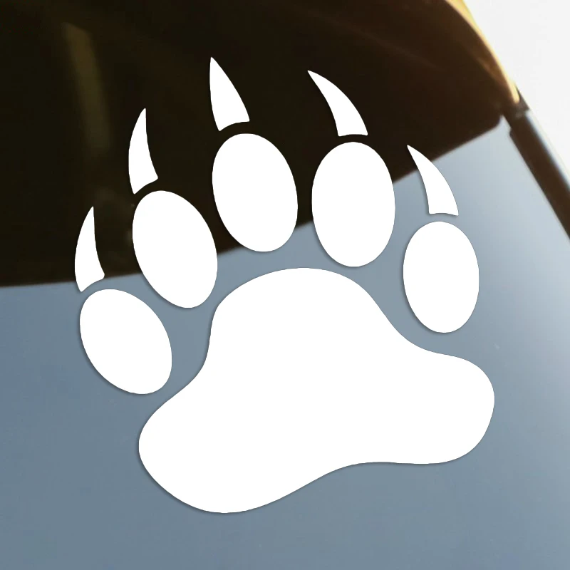 

Bear Claw Die-Cut Vinyl Decal Car Sticker Waterproof Auto Decors on Car Body Bumper Rear Window Laptop choose size #S60111