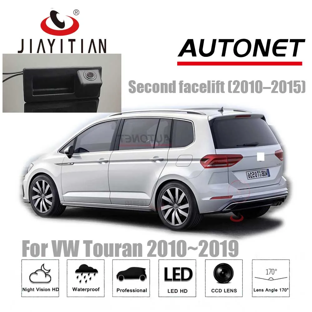 JIAYITIAN uchwyt bagażnika z kamerą do VW Touran 1T3 T5 2010 ~ 2016 2017 2018 2019 backup Parking kamera cofania CCD Night Vision