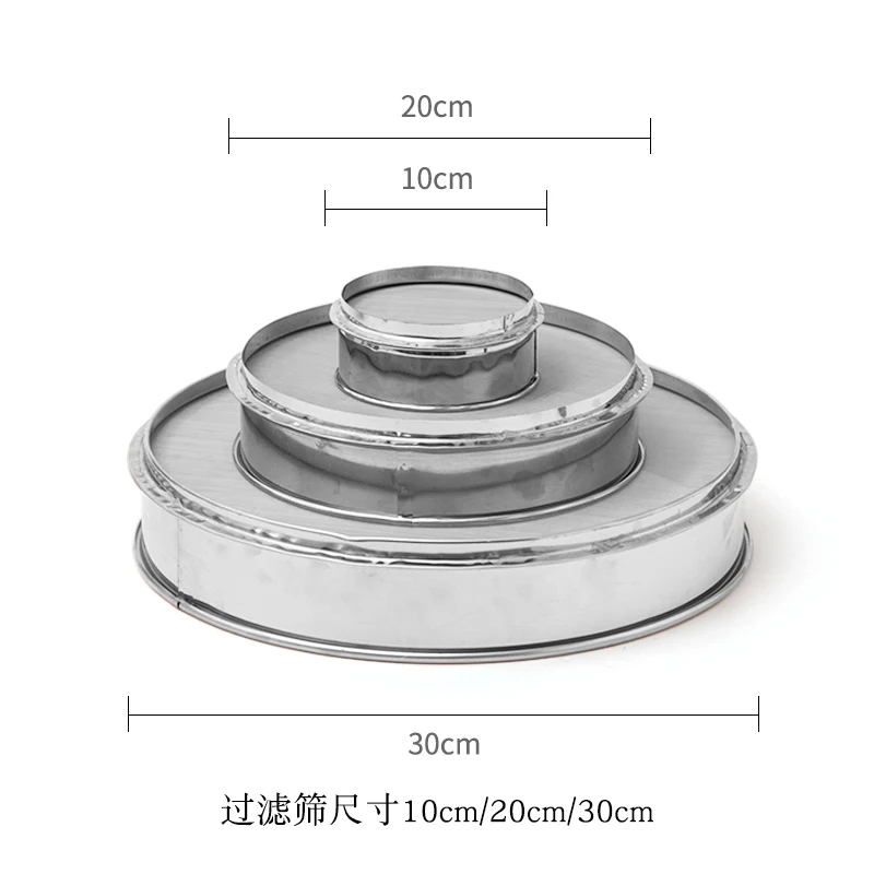 Ceramic Glaze Sieve 10/20/30cm Stainless Steel Filter Sieve 80/100/120 Mesh Glaze Pigment Slurry Filter Ceramic Tools