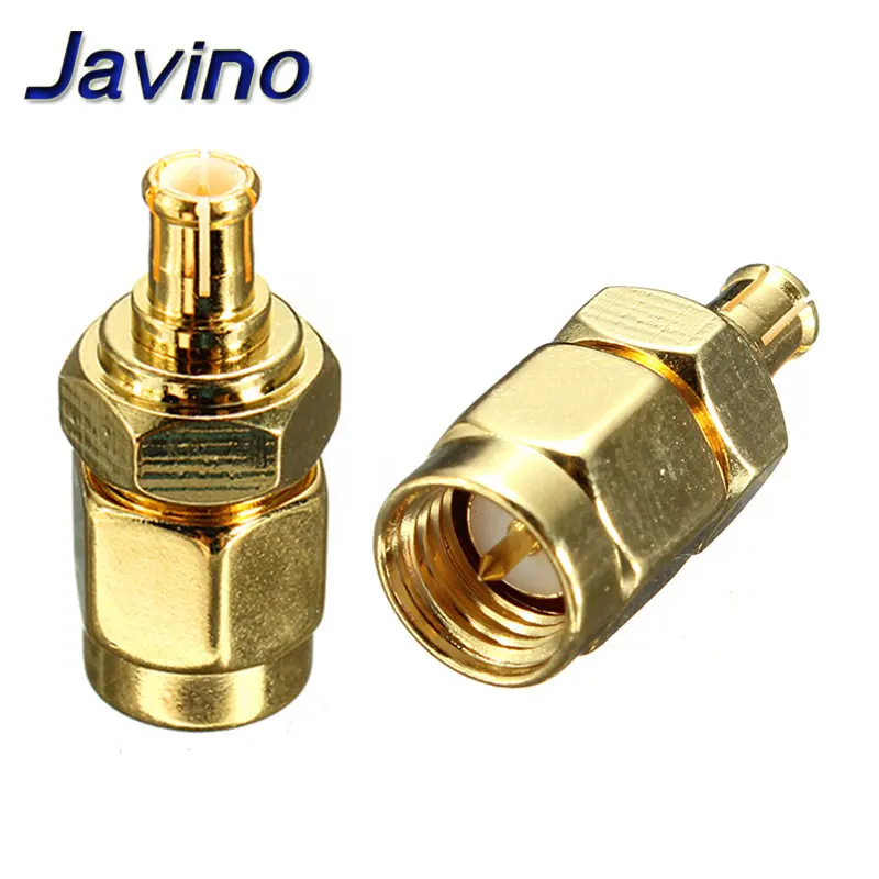 SMA Male Plug To MCX MAle  Plug RF Coax Adapter Connector Straight Goldplated