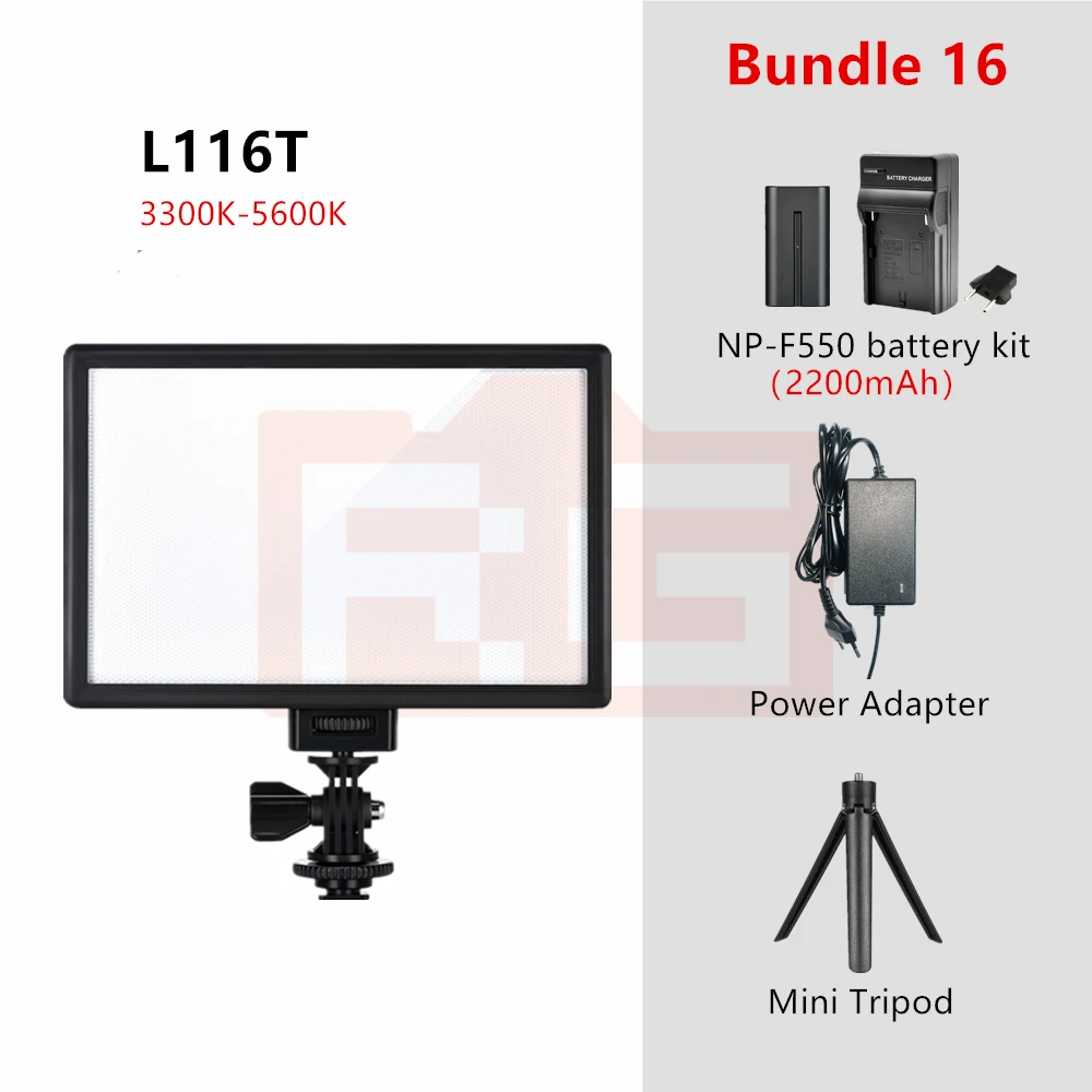 Viltrox L116T Led Video Licht Ultra Dunne Lcd Bi-Color Dimbare Studio Led Verlichting Lamp Panel Voor Camera Dv make-Up Vlog Tiktok