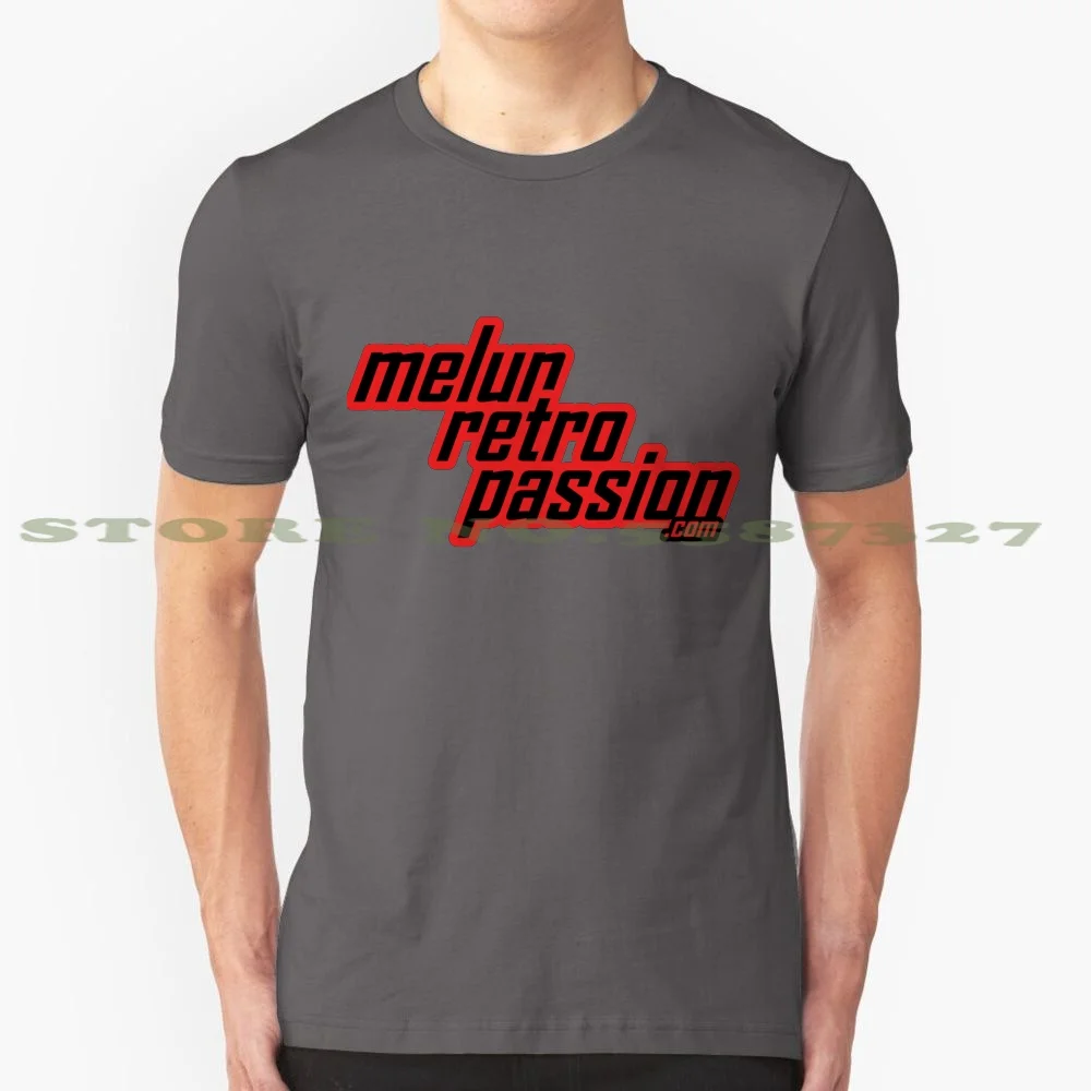 Melun-Retro-Passion.Com 100% Pure Cotton T-Shirt Melunretropassion Vintage Logo Car Automobile Old Collection