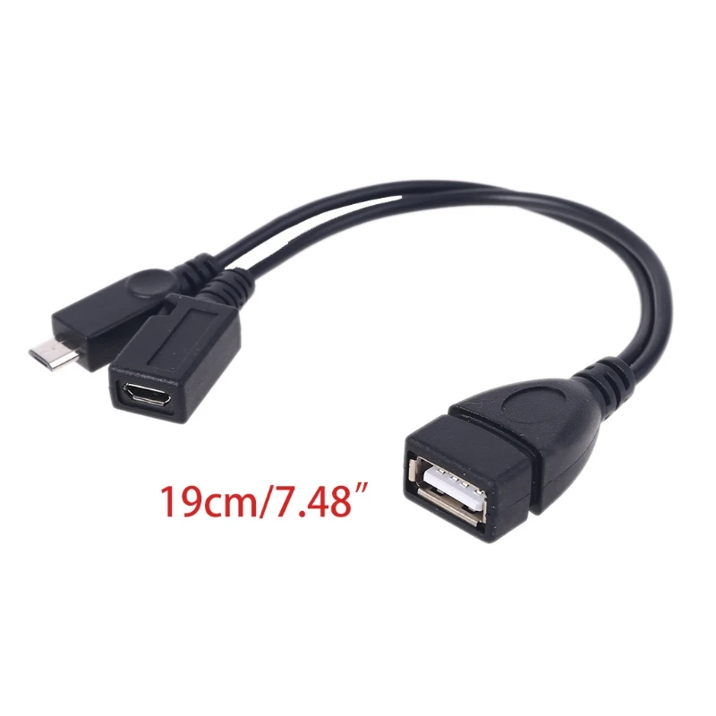 Cavo adattatore da Micro USB a USB 2.0 OTG con alimentazione Micro USB per-Amazon Fire TV telefono cellulare Tablet PC Smartphone
