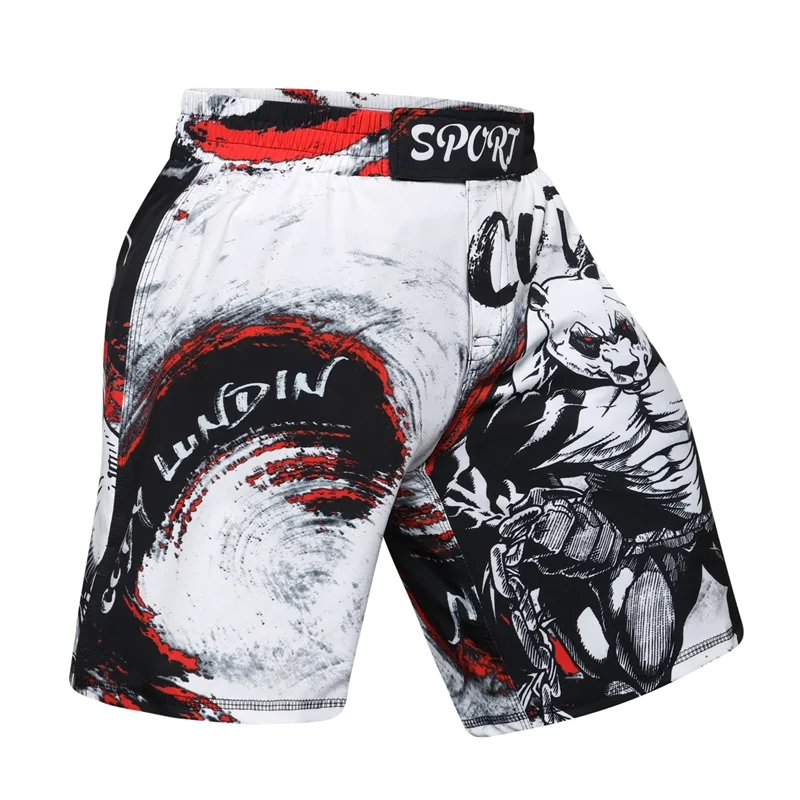 Sportowa męska koszulka kompresyjna MMA BJJ Gi t-shirty spodnie bokserskie spodenki Muay Thai Rashguard Kickboxing Boxeo Fitness Jiu Jitsu