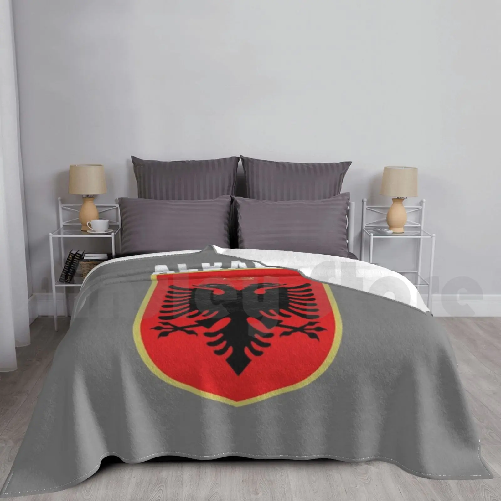 Albania National Sports Design-Albanian Pride Blanket For Sofa Bed Travel Albania Albanian Albania Team