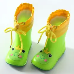 Klassische kinder Schuhe PVC Gummi Kinder Baby Cartoon Schuhe Wasser Schuhe Wasserdicht Regen Stiefel Kleinkind Mädchen Rain Größe 13-20