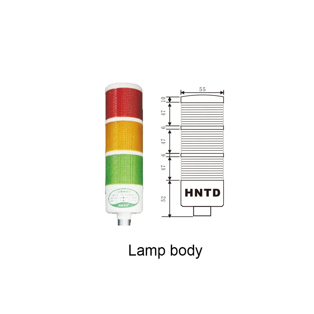 HNTD 220V AC LED Pilot Signal Lamp Machine Working Warning Indicator Light Sinyal Lambası Zwaailamp TD55 Free Shipping