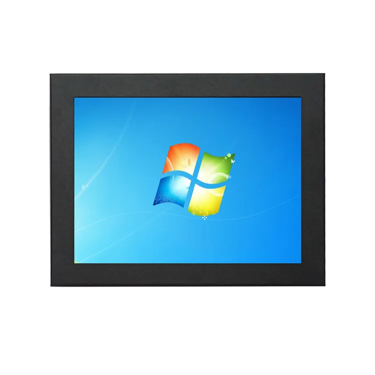 

12.1 inch 1024*768 350cd TFT LCD VGA DVI wide temperature IP65 industrial resistive touch screen monitor