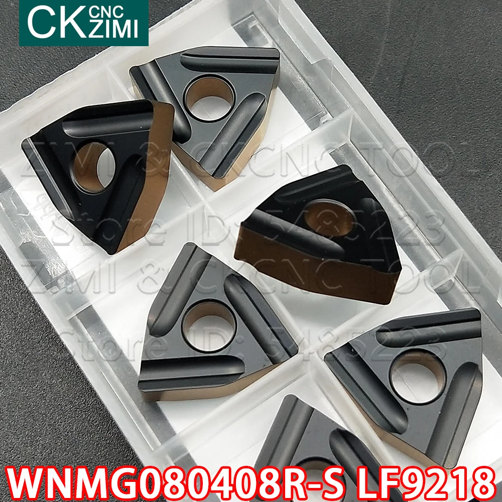 10P WNMG080408R-S LF9218 WNMG 080408R S LF9218 Carbide slotting Internal External Turning Insert CNC Lathe cutter tool for steel