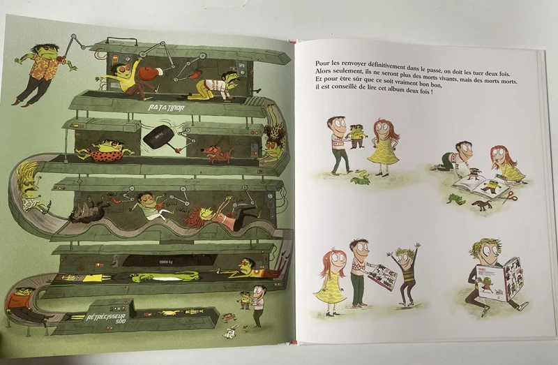 Libro de tapa dura 3D para niños y padres, libro de lectura de cuentos interesantes, Educación Temprana francesa, 6 años de edad