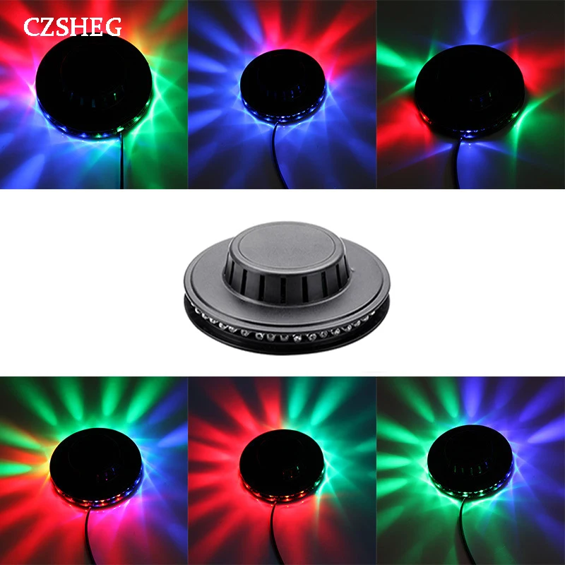 

Mini 48 RGB LED Family Party Disco Decoration Flash Colorful Beam Light Music Light Par Light Stage Performance Rotating Lightin