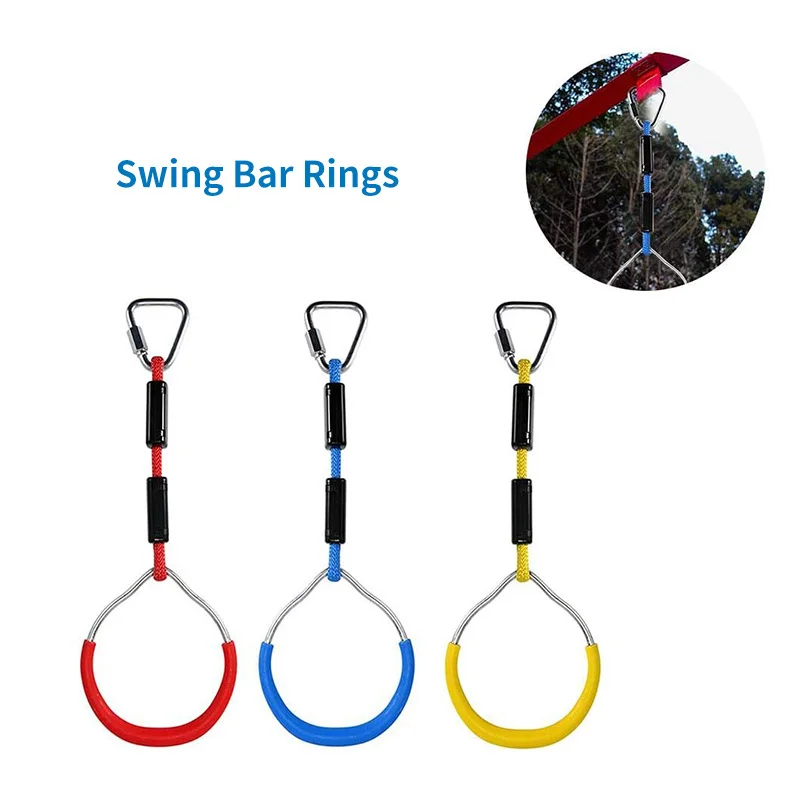 Playgrounds Parque Infantil Hanging Rings Ninja Climbing Kids Children Swing Rings Outdoor Mountain Climbing Gymnastic Ring