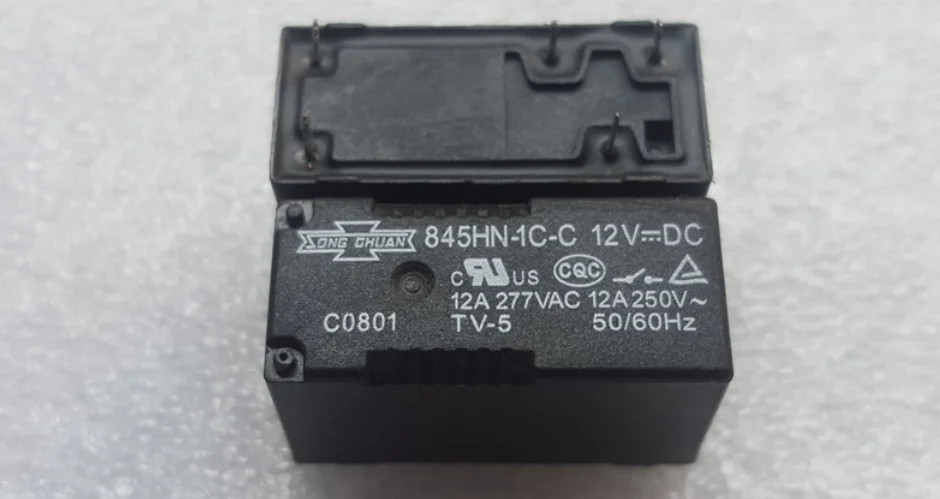 

5PCS/LOT New Relay 845HN-1C-C-12VDC 845HN-1C-C-24VDC 845HN-1C-C 12VDC 845HN 1C C DC12V 5PIN 12A alternative 507-1CH-F-C